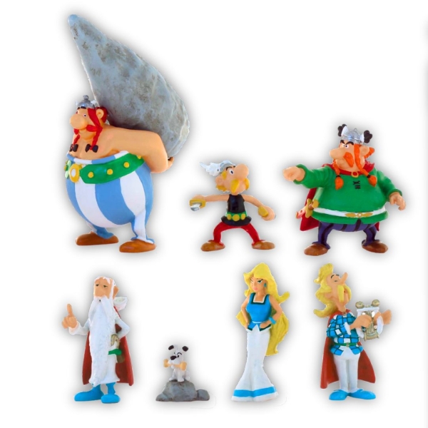 Asterix "Dorfbewohner- Tube 7 Figuren" von Plastoy